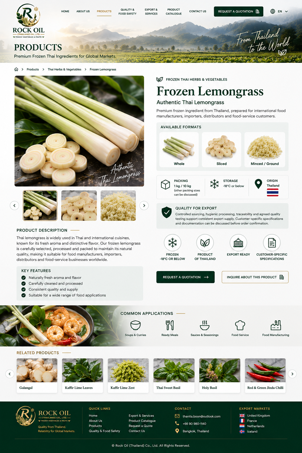 Frozen Lemongrass - Rock Oil Thailand
